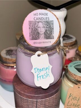 HO MADE Candles Downey Fresh Scented Lavender Jar Candle